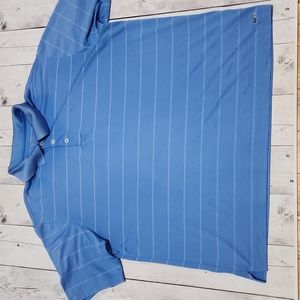 Champion Golf XL Men's Blue and white Duo DRY Polo shirt